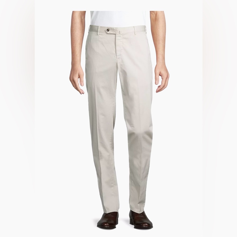 PT Torino
Garment-Dyed Silk Trousers Men's Beige Pants size 50 US 34 NWT $445